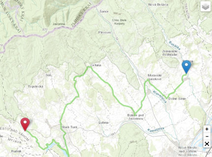 mapa bosaca