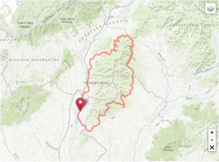 mapa okolo inovca